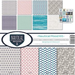 Reminisce Nautical Mood Scrapbook Collection Kit White in Saudi Arabia