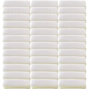 TooGet 36Pcs Yellow Beeswax Bars, Natural Beeswax Block Bees Wax Pure Bar Wax for Candle Making, Skincare, Furniture Polish, DIY Crafts - 40 OZ