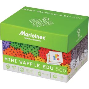 Mini Waffle Block Educational Playset for Kids- 500 Interlocking Construction Puzzle Pieces and 28 Boards- Improves Fine Motor Skills-STEM/STEAM Building Montessori Toys for Boys and Girls Ages 3+ in Saudi Arabia