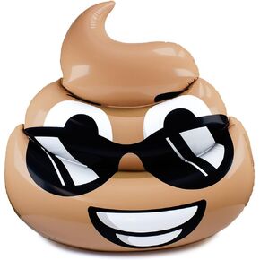 عوامة حمام سباحة تعبيري من دريمي ديوس - 14.7 سم جامبو بو قابل للنفخ - مرح مرح في الحمام حمام السباحة - إكسسوار حفلات السباحة - فينيل طفو عالي التحمل in Kuwait