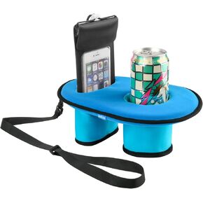 Xxerciz Neoprene Floating Drink Holder – Beverage Drink Float for Cell Phone, Hydra Flask, Solo Cup, Yeti, Tumblers for Pool Party Water Fun