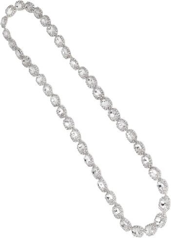 1 Yard Bling Rhinestone Trim Chain, Shiny Crystal Rhinestone Applique, Diamond Fringe Trim Chain Crafts Decoration for DIY Clothing Necklaces Bracelet Decoration in Kuwait