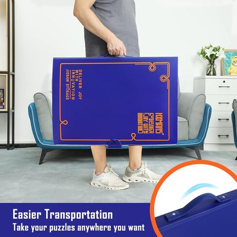 مجلد تخزين الألغاز من HXMARS لـ 1000 قطعة: منظم ألغاز الصور المقطوعة ذو سعة كبيرة محمول مع 20 جيبًا، ملحق ألغاز مقاوم للغبار وواقي in Kuwait