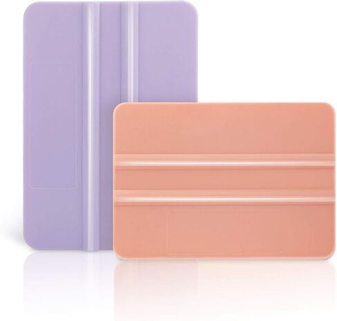 Craft Vinyl Tool Kit Coral and Purple Squeegee for Adhesive Vinyl Decal Sticker Application 2 PCS/Pack in Saudi Arabia