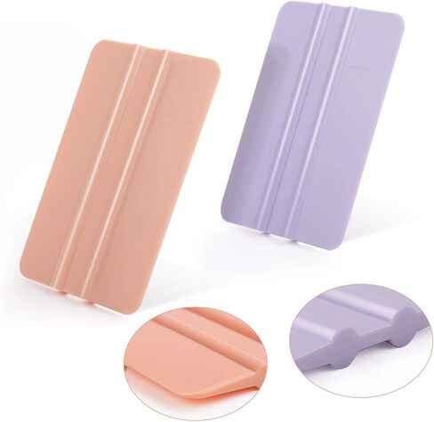 Craft Vinyl Tool Kit Coral and Purple Squeegee for Adhesive Vinyl Decal Sticker Application 2 PCS/Pack in Saudi Arabia