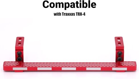 ZIWIJE Aluminum Side Step Running Board Rock Sliders for Traxxas TRX-4 RC Crawler Car (Red) in Kuwait