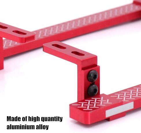 ZIWIJE Aluminum Side Step Running Board Rock Sliders for Traxxas TRX-4 RC Crawler Car (Red) in Kuwait