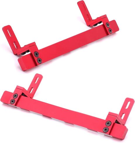 ZIWIJE Aluminum Side Step Running Board Rock Sliders for Traxxas TRX-4 RC Crawler Car (Red) in Kuwait