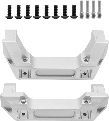 Linsvirgo 2 قطعة 1/10 RC الزاحف CNC من سبائك الألومنيوم الأمامي والخلفي مناسب لـ 1/10 RC Truck Crawler TRAXAS TRX4 Land Rover Defender/Sports Edition ترقية استبدال جزء الملحقات - أحمر in Kuwait