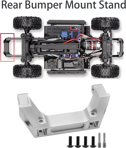 Linsvirgo 2 قطعة 1/10 RC الزاحف CNC من سبائك الألومنيوم الأمامي والخلفي مناسب لـ 1/10 RC Truck Crawler TRAXAS TRX4 Land Rover Defender/Sports Edition ترقية استبدال جزء الملحقات - أحمر in Kuwait