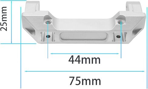 Linsvirgo 2 قطعة 1/10 RC الزاحف CNC من سبائك الألومنيوم الأمامي والخلفي مناسب لـ 1/10 RC Truck Crawler TRAXAS TRX4 Land Rover Defender/Sports Edition ترقية استبدال جزء الملحقات - أحمر in Kuwait