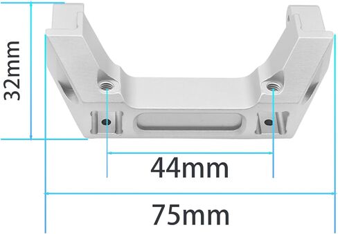 Linsvirgo 2 قطعة 1/10 RC الزاحف CNC من سبائك الألومنيوم الأمامي والخلفي مناسب لـ 1/10 RC Truck Crawler TRAXAS TRX4 Land Rover Defender/Sports Edition ترقية استبدال جزء الملحقات - أحمر in Kuwait