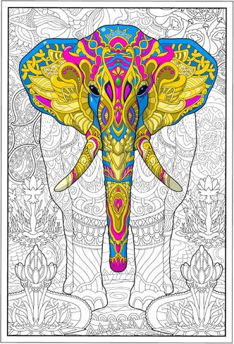 Young N Refined : 2 Pack of Giant Coloring Posters of Alice in Wonderland of mandalas folded version (18x33) in Kuwait
