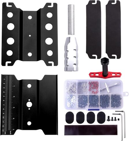Aluminum Alloy RC Car Work Stand Repair Workstation with Screws Kit & 17mm Hex Wheel Wrench 360 Degree Rotation Lift/Lower for 1/8 1/10 1/12 Scale Cars Trucks Buggies (Black) in Saudi Arabia