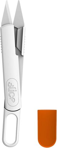 Slice 10595-CS مقص ذاتي الفتح، شفرات صديقة للأصابع، قصاصات خيط، محمول، مثالي للخياطة/الخياطة، سهل الاستخدام مع التهاب المفاصل، يحتاج إلى جهد عضلي أقل، غطاء أمان، 6 عبوات in Kuwait