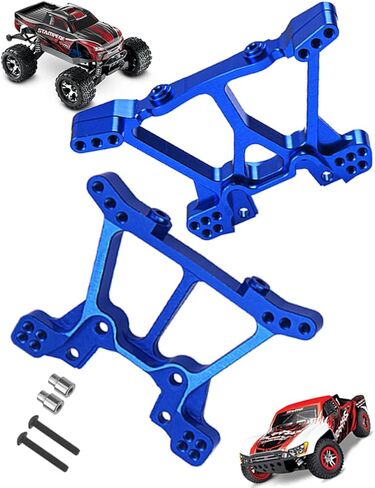 ترقيات برج الصدمات المصنوعة من سبائك hopsupRC لـ 1/10 Slash 4x4 VXL/Stampede 4x4 VXL، يتصاعد الصدمات الأمامية والخلفية، ويستبدل 6838 6839، أحمر in Kuwait