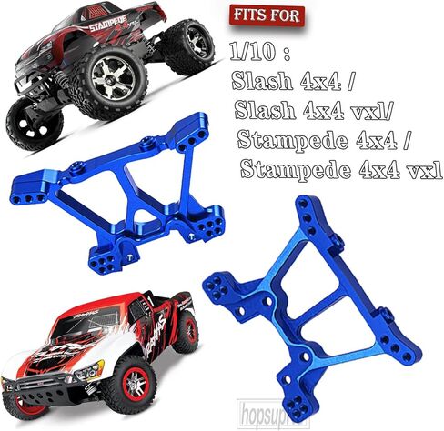 ترقيات برج الصدمات المصنوعة من سبائك hopsupRC لـ 1/10 Slash 4x4 VXL/Stampede 4x4 VXL، يتصاعد الصدمات الأمامية والخلفية، ويستبدل 6838 6839، أحمر in Kuwait