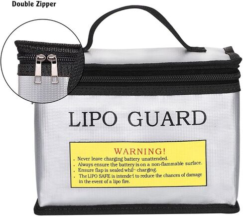 NeeKare Lipo Bag, Portable Fireproof Explosionproof lipo Battery Safe Charging Safety Bag for Lipo Battery Storage and Charging(210 * 150 * 150mm) in Saudi Arabia