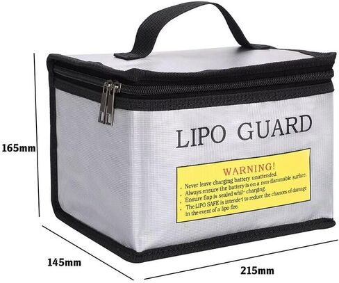 NeeKare Lipo Bag, Portable Fireproof Explosionproof lipo Battery Safe Charging Safety Bag for Lipo Battery Storage and Charging(210 * 150 * 150mm) in Saudi Arabia