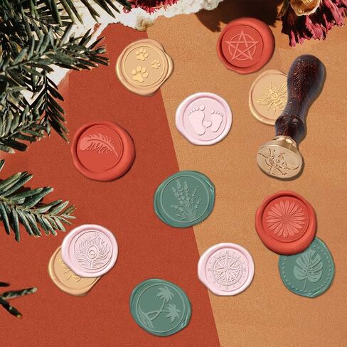 PH PandaHall Cross Wax Seal Stamp Halloween Cross Sealing Wax Vintage Retro Stamp for Christmas, Envelopes, Invitations, Gift Packing in Kuwait