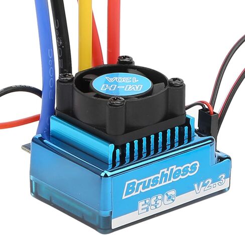 fuwinkr Brushless ESC Electric Speed Controller Waterproof Dustproof Brushless ESC Electronic Speed Controller for 1/10 RC Car Model(（80A）) in Kuwait