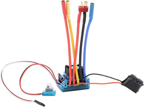 fuwinkr Brushless ESC Electric Speed Controller Waterproof Dustproof Brushless ESC Electronic Speed Controller for 1/10 RC Car Model(（80A）) in Kuwait