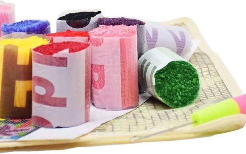 MeetBSelf مزلاج هوك البساط مجموعات الكبار كبيرة الحجم نسيج الكروشيه وسادة حصيرة المطبوعة الهوايات والحرف 43 "× 29.9" الدب البري in Kuwait