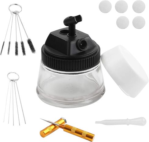 تيمبرتيك اداة تنظيف البخاخة البخاخة، محطة تنظيف البخاخة الفاخرة 3 في 1، وعاء تنظيف مع حامل لابرة فوهة بخاخ البخاخة in Kuwait