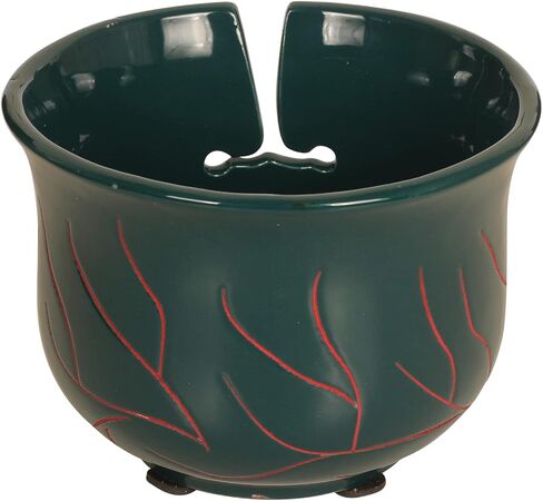 Mothes Day Yarn Bowl Gifts for Mom Abhandicrafts Ceramic Knitting Bowl, XXL Large Crocheting Yarn Holder (Caribbean Green Hand Engraving) in Kuwait