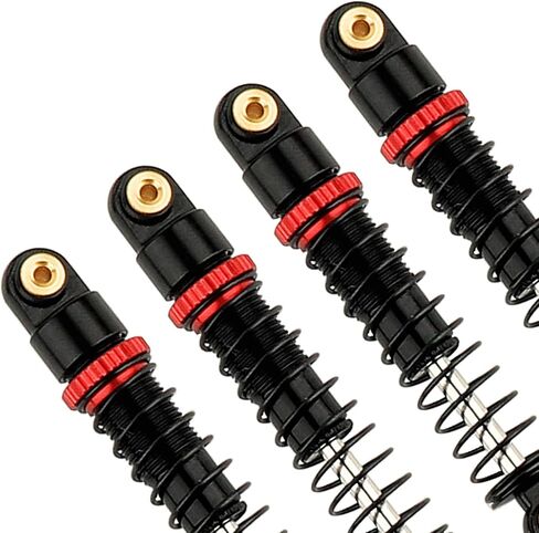 4PCS 40mm Shocks Damping Shock Absorber Damper for 1/24 Axial SCX24 AXI90081 RC Crawler Car Upgrade Parts (Black) in Saudi Arabia