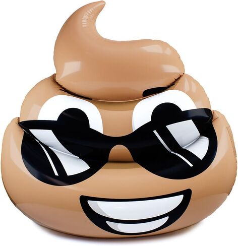 عوامة حمام سباحة تعبيري من دريمي ديوس - 14.7 سم جامبو بو قابل للنفخ - مرح مرح في الحمام حمام السباحة - إكسسوار حفلات السباحة - فينيل طفو عالي التحمل in Kuwait