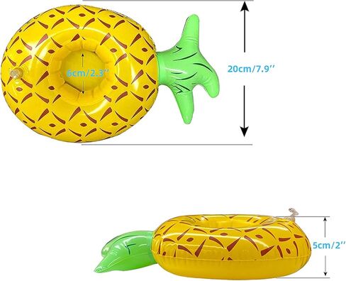 SETHOUS 8 Pack Bearded Dragon Bathtub Toy, Inflatable Floating Drinking Holders, Bathe Float Small Animal Toy for Lizard Tortoise, Drink Floats Inflatable Cup Coasters for Pool Party in Kuwait