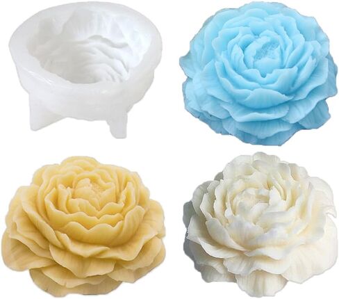 Tone Fun 2Pcs Tulips Candle Silicone Molds for Making Candle, Resin, Aromatherapy Candles, Handmade Wax Soap, Home Decor, Craft in Saudi Arabia