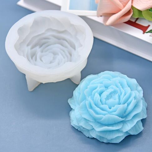 Tone Fun 2Pcs Tulips Candle Silicone Molds for Making Candle, Resin, Aromatherapy Candles, Handmade Wax Soap, Home Decor, Craft in Saudi Arabia