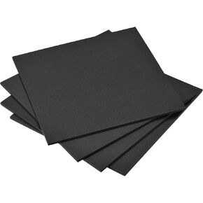 uxcell Black EVA Foam Sheets 10 x 10 Inch 5mm Thickness for Crafts DIY Projects, 4 Pcs