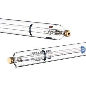 أنبوب ليزر ثاني أكسيد الكربون 80 وات من OMTech لآلة النقش والقطع بالليزر، أنبوب قطع ليزر بقطر 1250 مم 80 مم مع رأس معدني 10000 ساعة MTTF، أنبوب بديل لآلة النقش بالليزر للحجر الأكريليك الخشبي in Kuwait