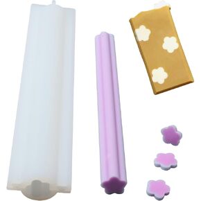 BOOWAN NICOLE Round Silicone Column Embed Molds for Soap Making, Tube Mould for Resin Unique Shapes Soap Making Supplies in Saudi Arabia