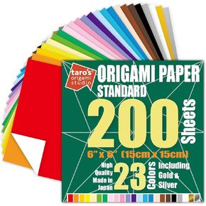 [Taro's Origami Studio] Standard 6 inch 65 Sheet and Easy Origami Book Combo in Saudi Arabia