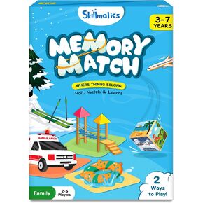 Skillmatics Board Game - Memory Match Animals, Fun & Fast Memory Game for Kids, Preschoolers, Toddlers, Gifts for Boys & Girls Ages 3, 4, 5, 6, 7 in Kuwait