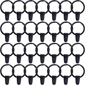 OIIKI 100 Sets Keychain Rings for Crafts, Round Split Key Rings, Metal Keychain Connector with Clear Plastic Snap Tabs, Blanks Key Rings Jump Rings for DIY Crafts Jewelry Making Bulk in Kuwait