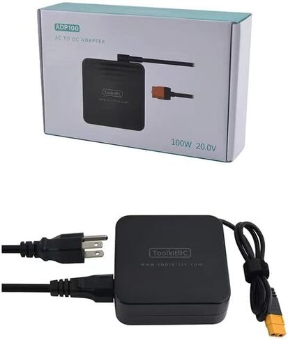 ToolKitRC ADP100 الولايات المتحدة التوصيل 100 واط انتاج الطاقة مع موصل XT60 لتوازن شاحن بطارية طائرة بدون طيار RC in Kuwait