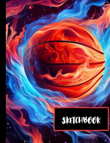 Sketchbook For Boys, Basketball, Sports themed, For Sketching, Drawing, Doodling, 120 pages, 8.5"x11" in Saudi Arabia