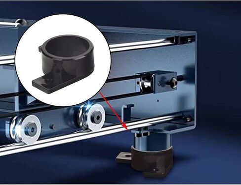 4 قطع من دليل أقدام الليزر من ZYAMY متوافق مع آلة القطع والنقش بالليزر x-Tool D1، مما يزيد من ثبات الآلة in Kuwait