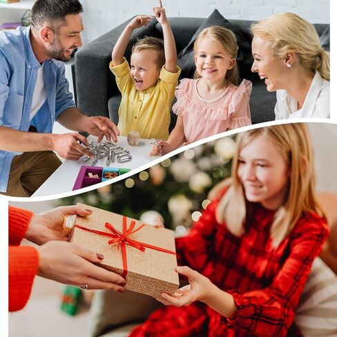 ألعاب الذكاء التعليمية، مجموعة من 6 ألغاز من لعبة اختبار المداعبة الذهنية، تتضمن المعادن والخشب مفتوحة اللعب مناسبة للبالغين والأطفال in Kuwait