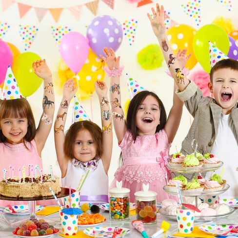 الوشم المؤقت للحصان 124 قطعة (8 ورقات) وشم الحصان للأطفال لوازم حفلات أعياد الميلاد، ملصقات الوشم، هدايا لطيفة للغاية، ديكورات الحفلات للفتيات والأولاد، جوائز مدرسية تحت عنوان in Kuwait