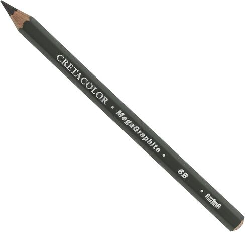 Cretacolor MegaGraphite Pencil, 6B, Graphite (Pack of 2) in Saudi Arabia