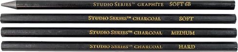 Studio Series 25-Piece Sketch & Drawing Pencil Set (Artist's Pencil & Charcoal Set) in Saudi Arabia