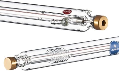 OMTech 40W CO2 Laser Tube for Laser Engraver & Cutter Machine, 720mm 50mm Dia Laser Cutter Tube with Metal Head 6000hr MTTF, Laser Cutting Engraving Machine Replacement Tube for Wood Acrylic Stone in Saudi Arabia