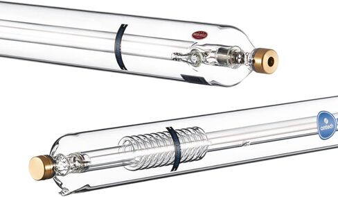 أنبوب ليزر ثاني أكسيد الكربون 80 وات من OMTech لآلة النقش والقطع بالليزر، أنبوب قطع ليزر بقطر 1250 مم 80 مم مع رأس معدني 10000 ساعة MTTF، أنبوب بديل لآلة النقش بالليزر للحجر الأكريليك الخشبي in Kuwait