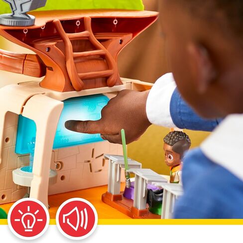 Star Wars: Young Jedi Adventures Tenoo Jedi Temple, 20-Inch-Tall Playset with Lights & Sounds, 2 Action Figures, Preschool Toys for 3 Year Old Boys & Girls & Up in Saudi Arabia